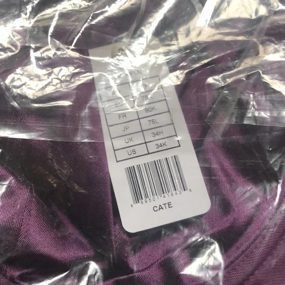 NWT Elomi Cate bra 4030 color plum size 34k - Picture 7 of 8
